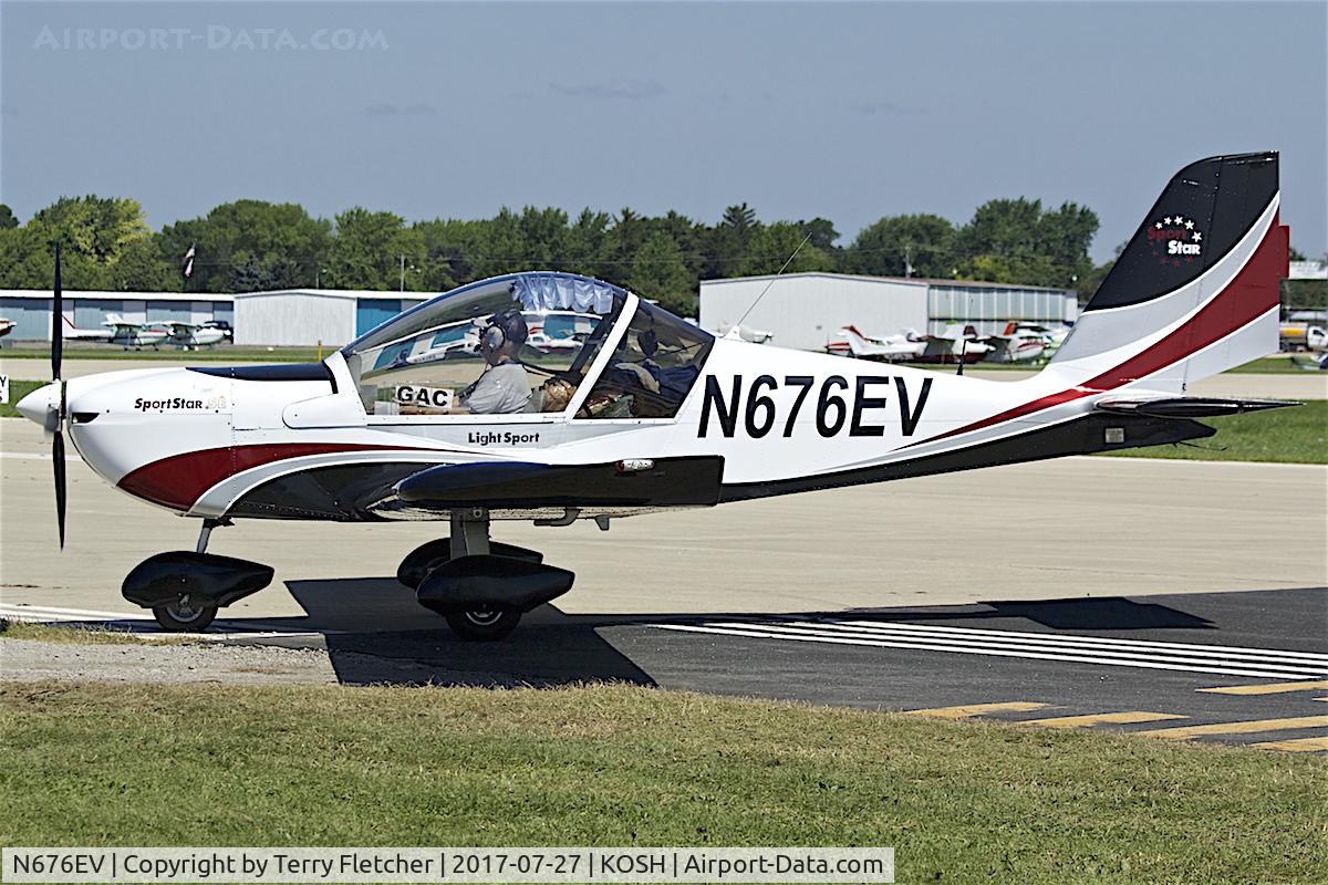 N676EV, 2006 Evektor-Aerotechnik Sportstar C/N 20060707, At 2017 EAA AirVenture at Oshkosh