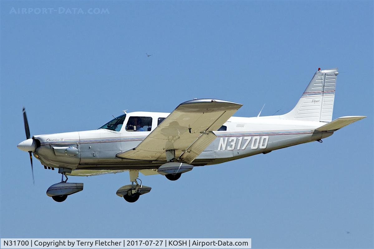 N31700, 1978 Piper PA-32-300 Cherokee Six Cherokee Six C/N 32-7840143, At 2017 EAA AirVenture at Oshkosh