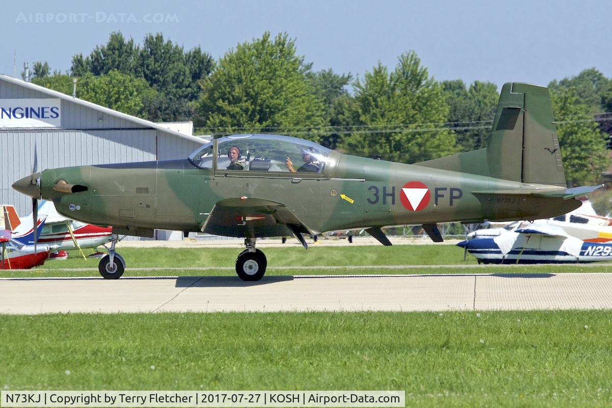 N73KJ, 1985 Pilatus PC-7 C/N 487, At 2017 EAA AirVenture at Oshkosh