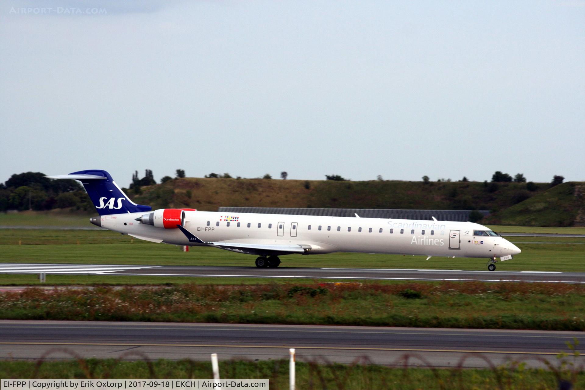 EI-FPP, 2017 Bombardier CRJ-900 (CL-600-2D24) C/N 15435, Brand new CityJet CRJ900 operating for SAS. Takeoff rw 22R