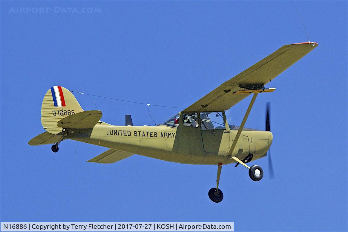N16886, 1951 Cessna O-1G Bird Dog C/N 22706, At 2017 EAA AirVenture at Oshkosh