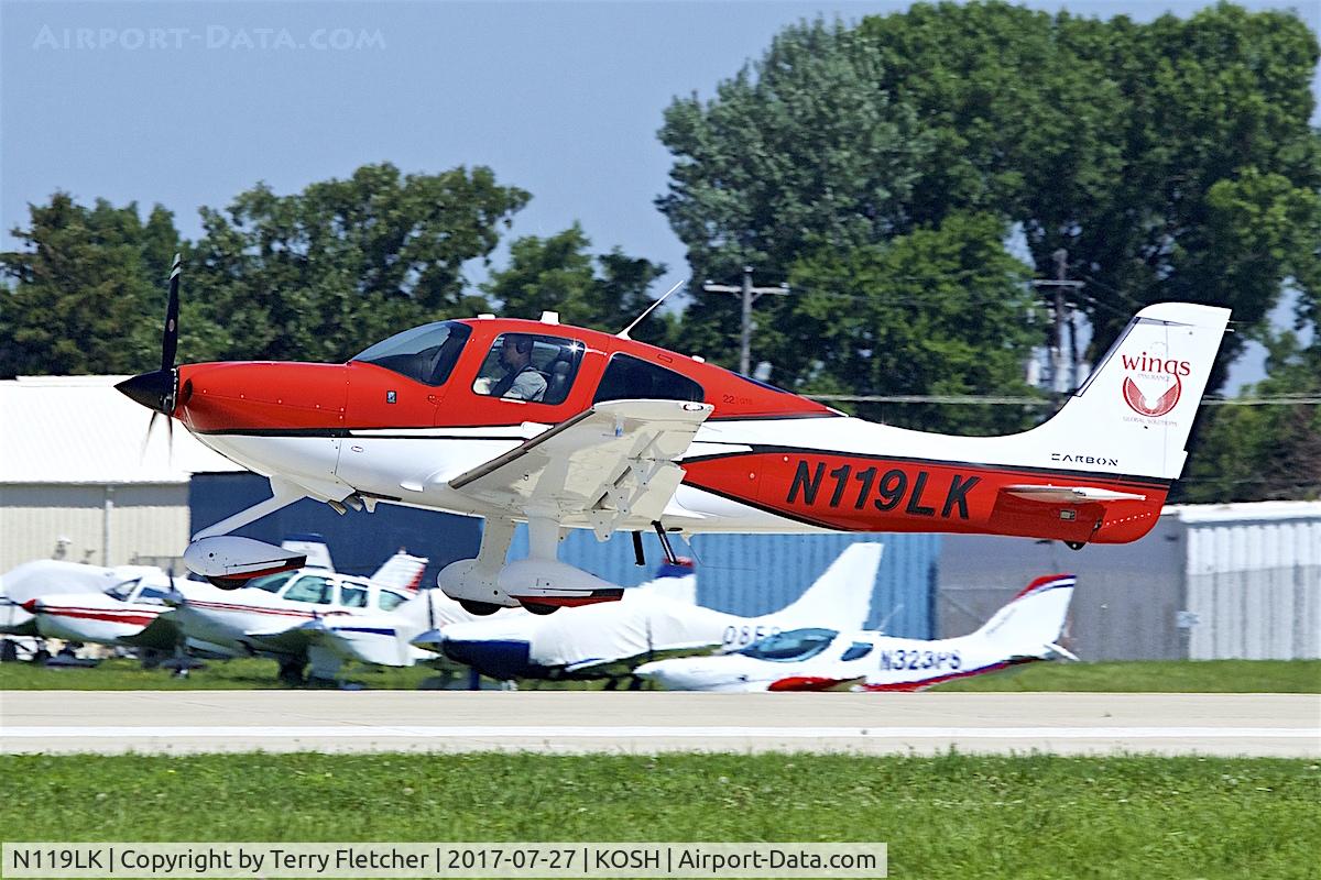 N119LK, 2016 Cirrus SR22 Carbon C/N 4366, At 2017 EAA AirVenture at Oshkosh