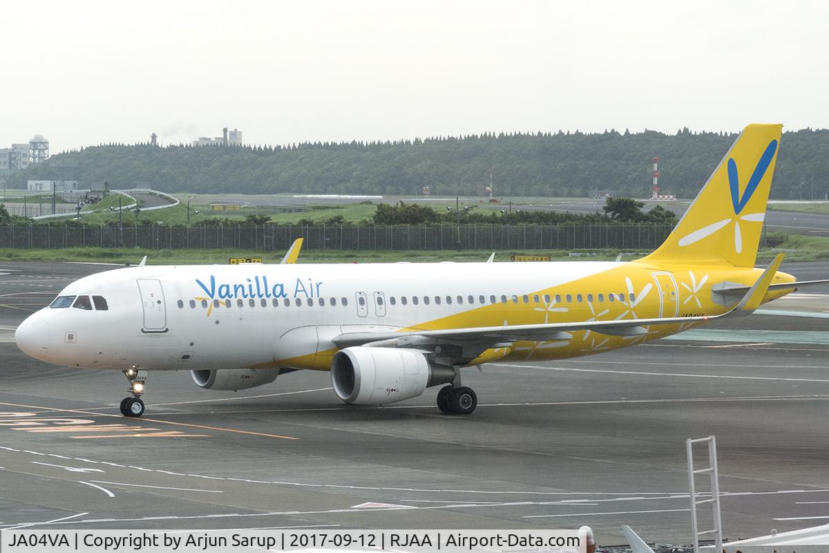 JA04VA, 2014 Airbus A320-216 C/N 6257, Taxiing in at Narita.