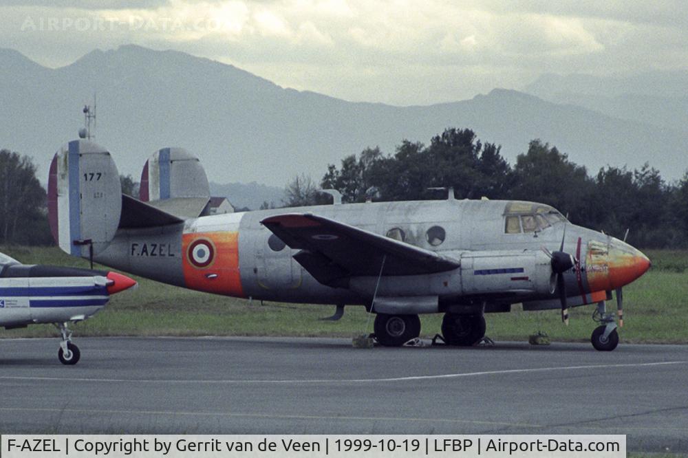 F-AZEL, Dassault MD-312 Flamant C/N 177, A rainy autumm shot at Pau long time ago