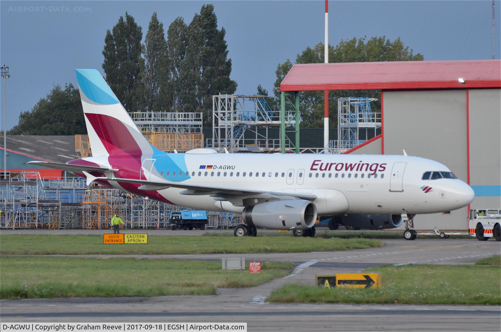 D-AGWU, 2013 Airbus A319-132 C/N 5457, Fresh out of 