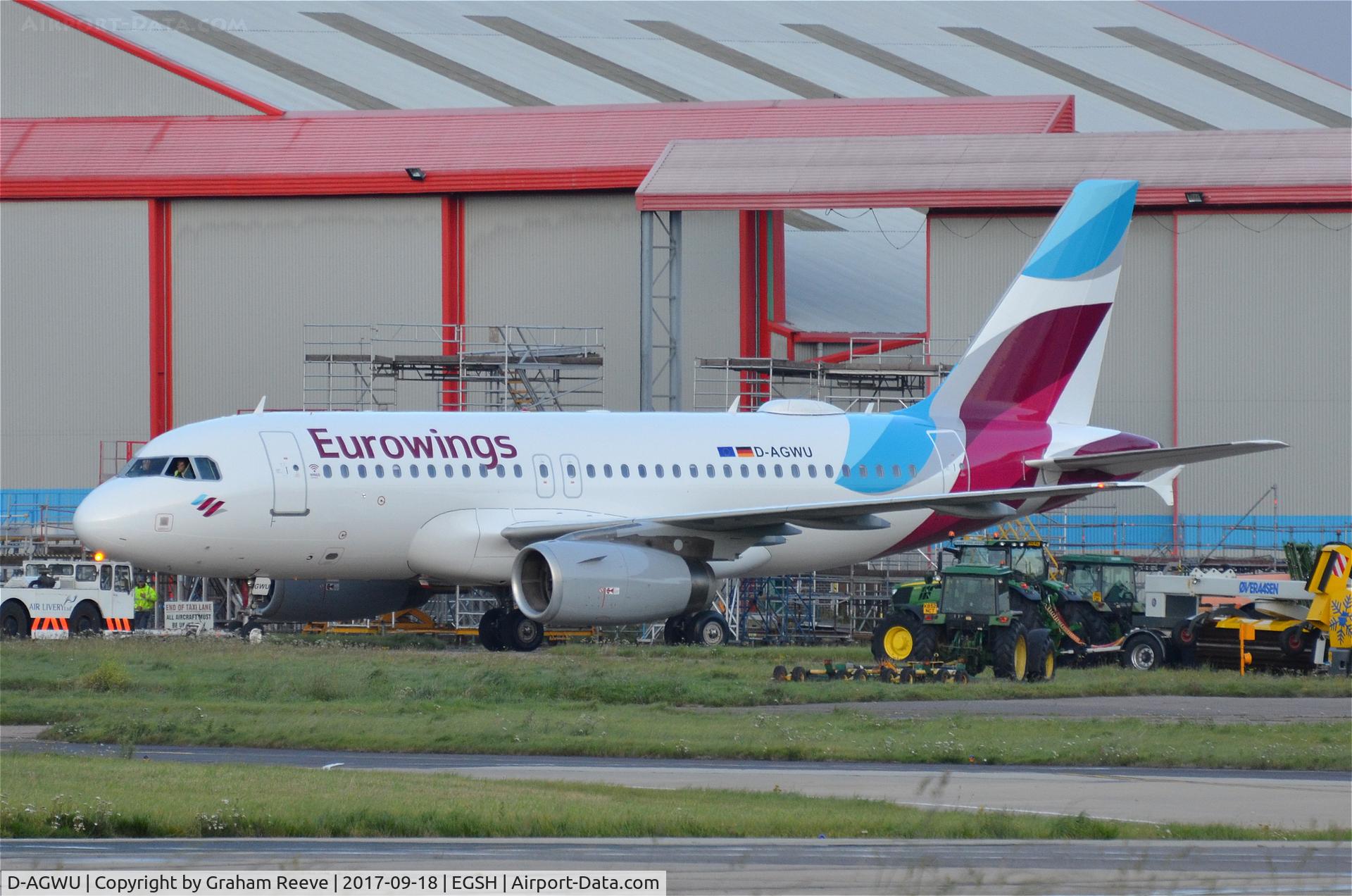 D-AGWU, 2013 Airbus A319-132 C/N 5457, Fresh out of 