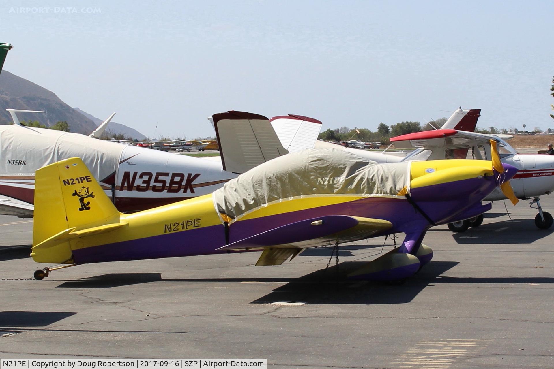 N21PE, Vans RV-4 C/N 1230, 2010 Mortenson VAN's RV-4, Lycoming O-320 160 Hp, Felix the Cat logo on tail