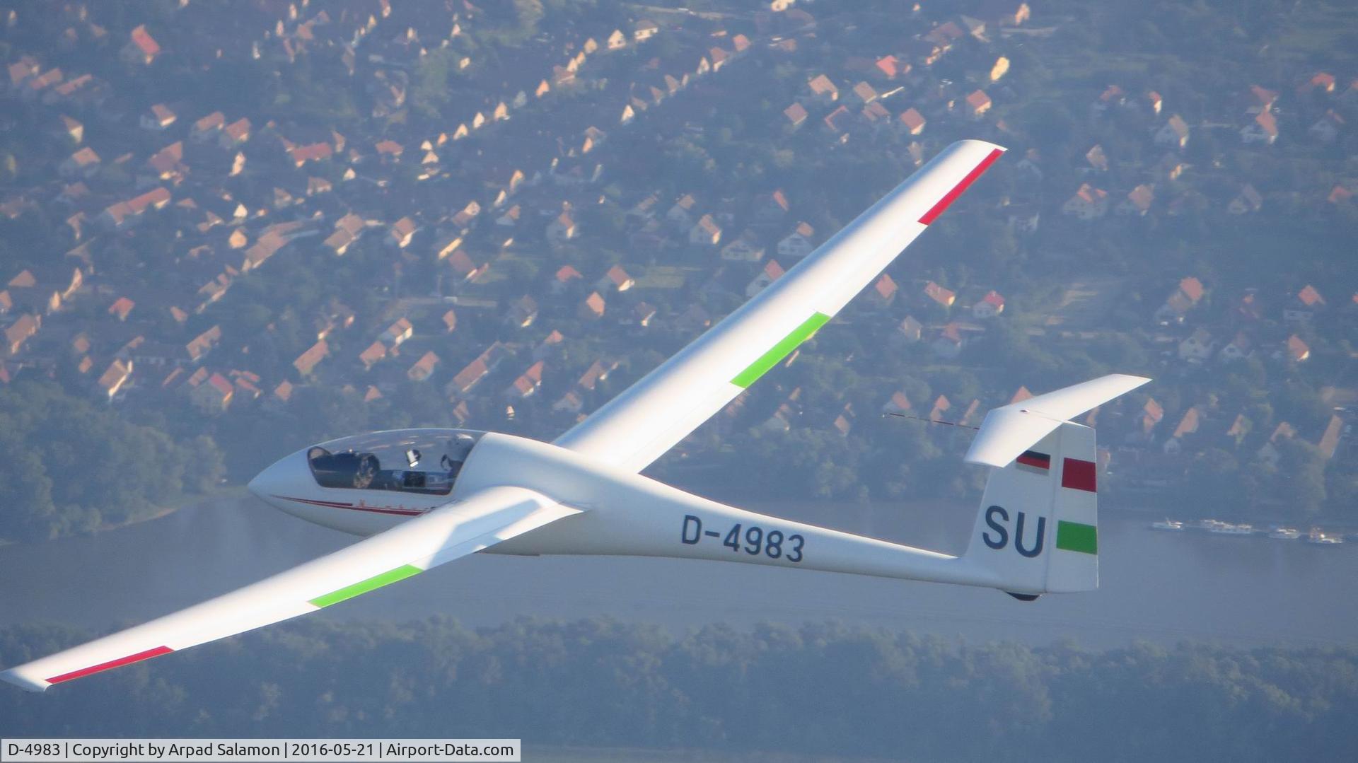 D-4983, 1977 Schempp-Hirth Mini-Nimbus HS 7 C/N 20, Over the Danube