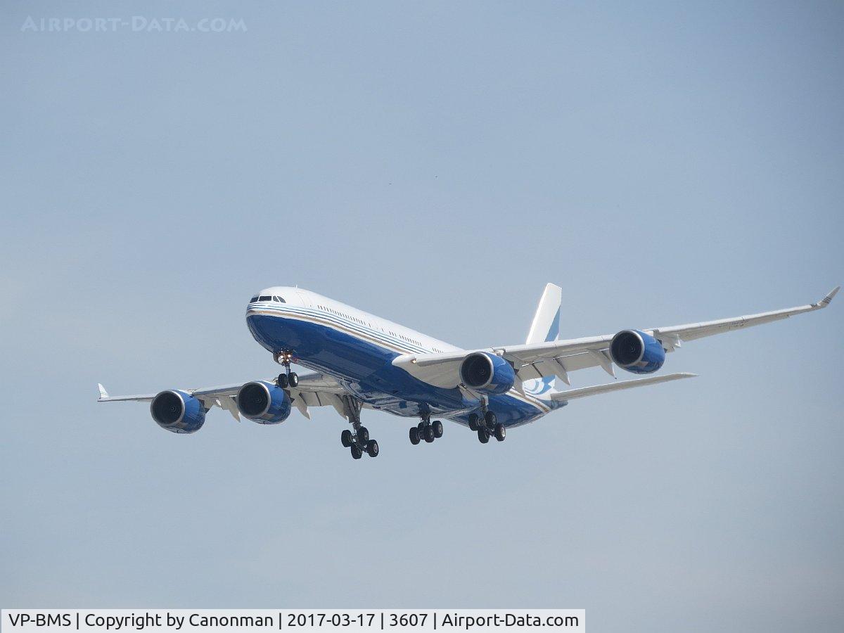 VP-BMS, 2004 Airbus A340-541 C/N 560, Landing