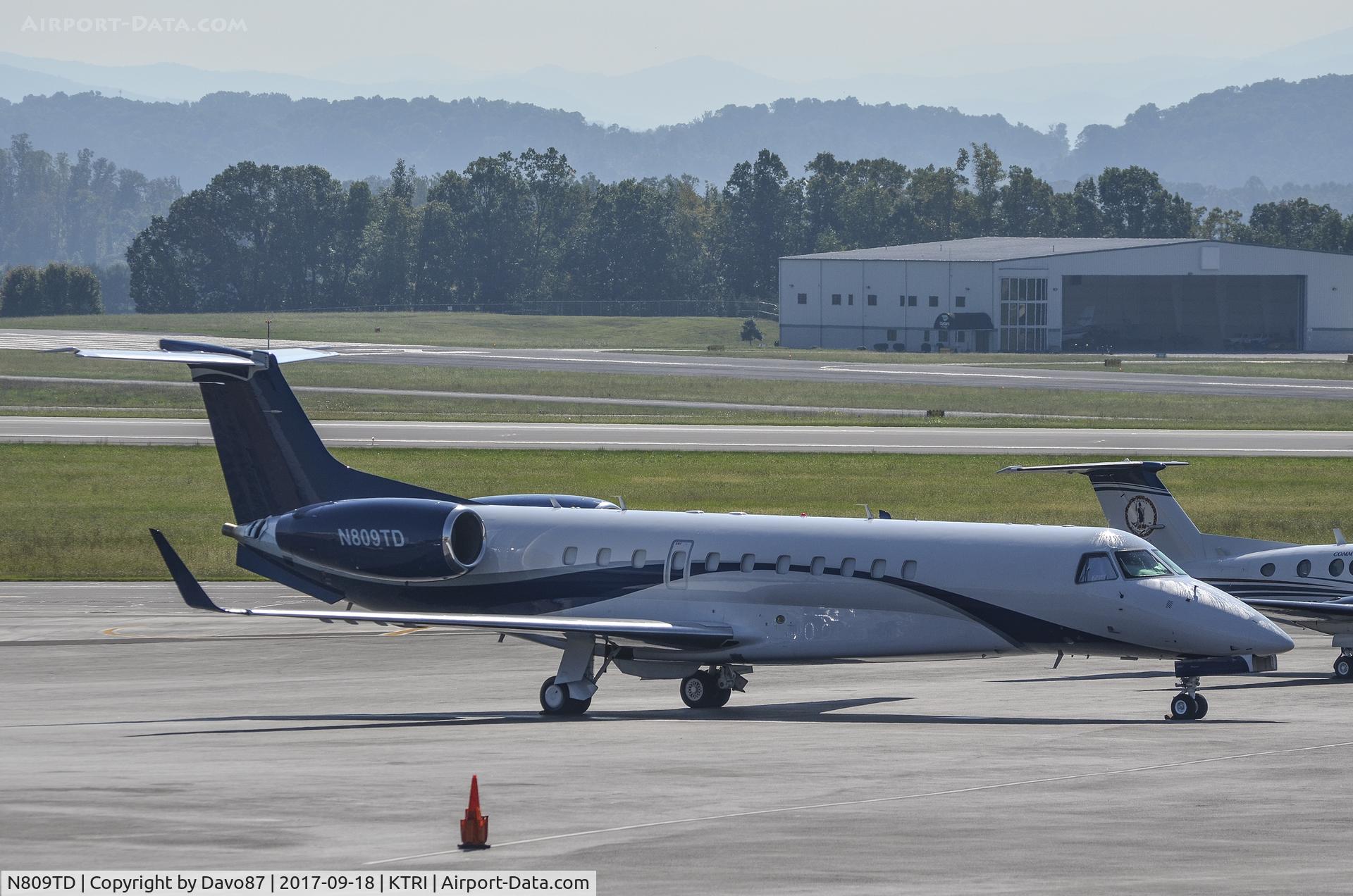 N809TD, 2004 Embraer EMB-135BJ Legacy C/N 14500809, Parked at Tri-Cities Airport.