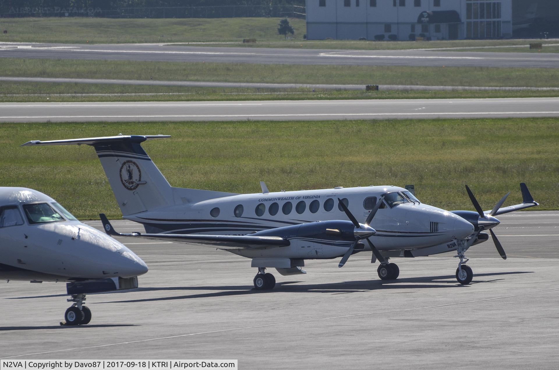 N2VA, 2007 Hawker Beechcraft 350 King Air (B300) C/N FL-537, Parked at Tri-Cities Airport.