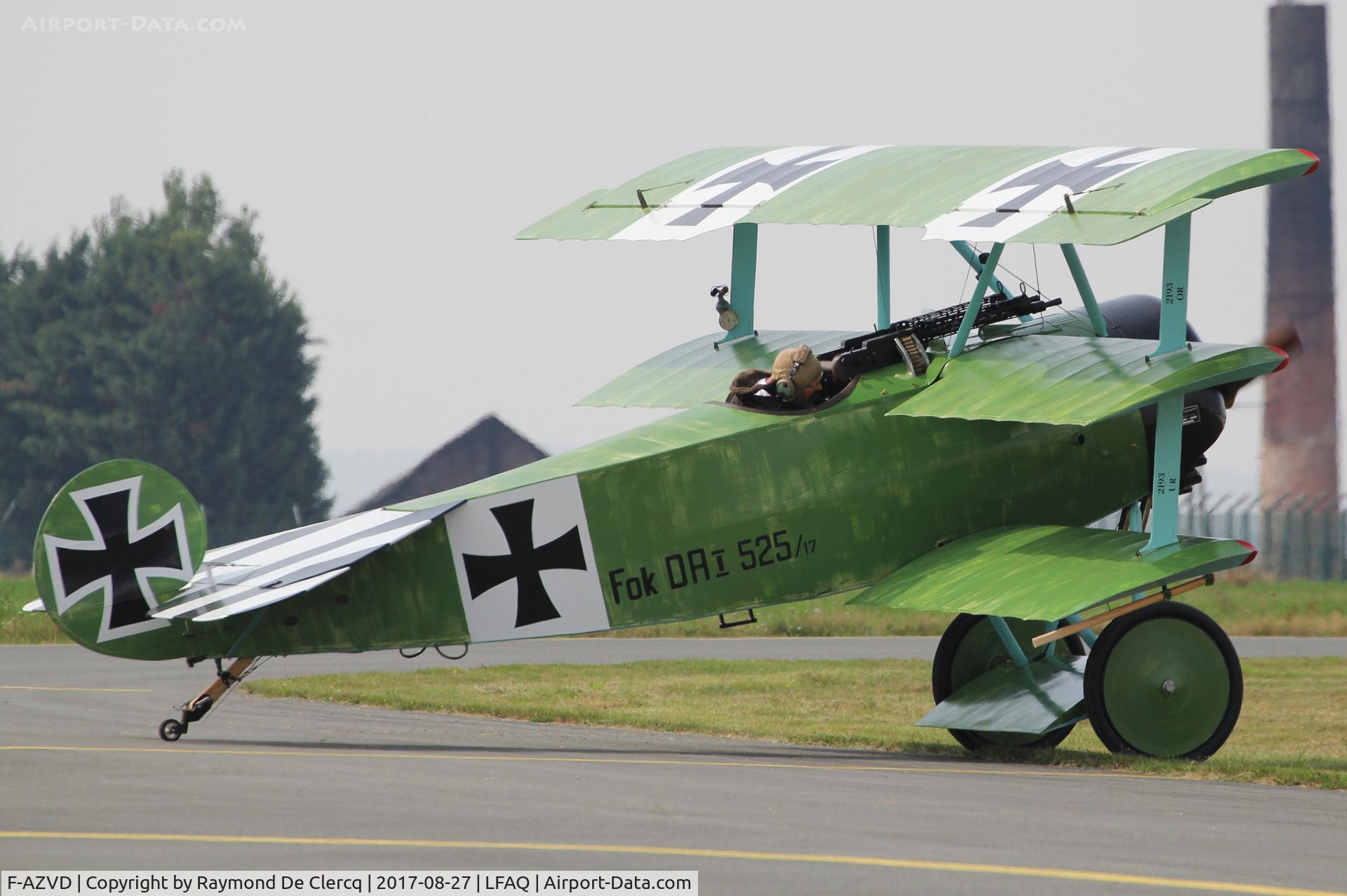 F-AZVD, Fokker Dr-1 Replica C/N 01-CP, Airshow Albert.
