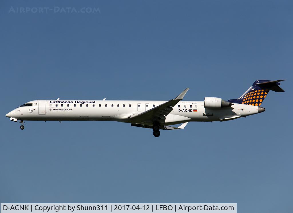 D-ACNK, 2010 Bombardier CRJ-900LR (CL-600-2D24) C/N 15251, Landing rwy 32L