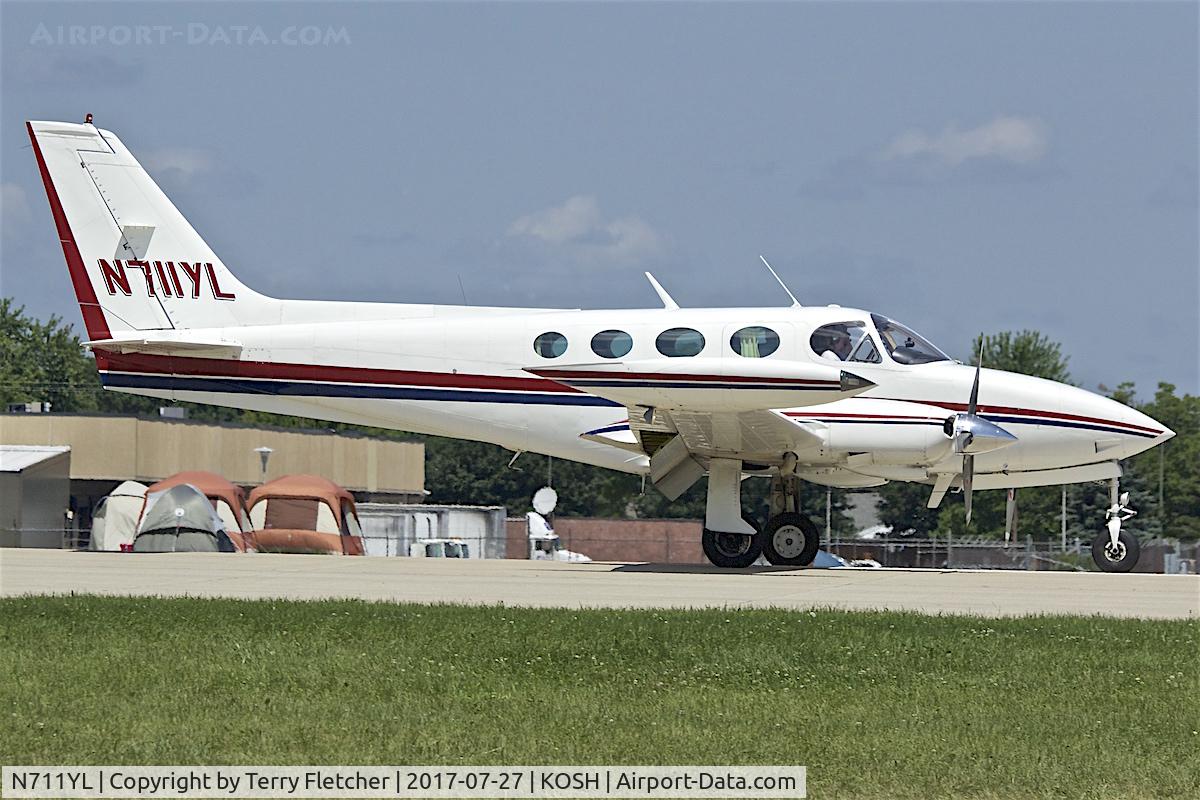 N711YL, 1979 Cessna 340A C/N 340A0955, At 2017 EAA AirVenture at Oshkosh