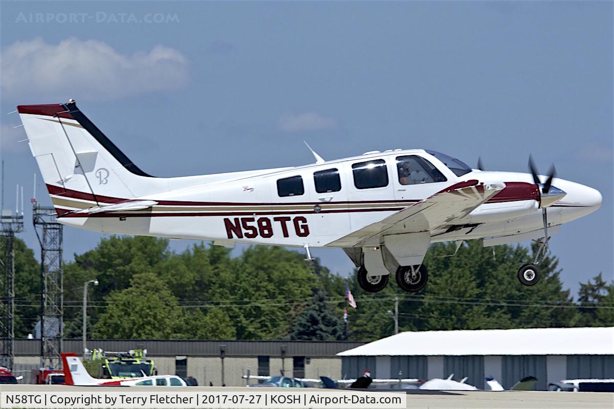 N58TG, 1976 Beech 58 Baron C/N TH-716, At 2017 EAA AirVenture at Oshkosh