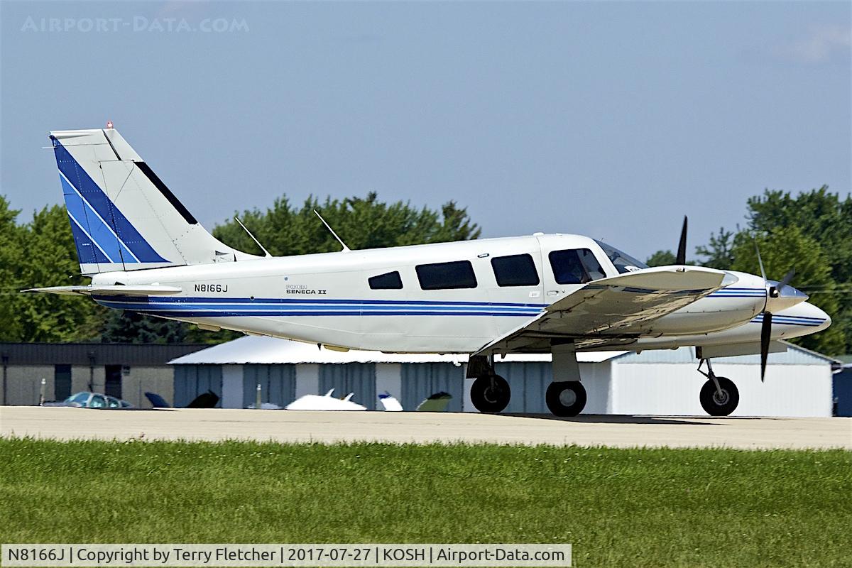 N8166J, 1980 Piper PA-34-200T Seneca II C/N 34-8070146, At 2017 EAA AirVenture at Oshkosh