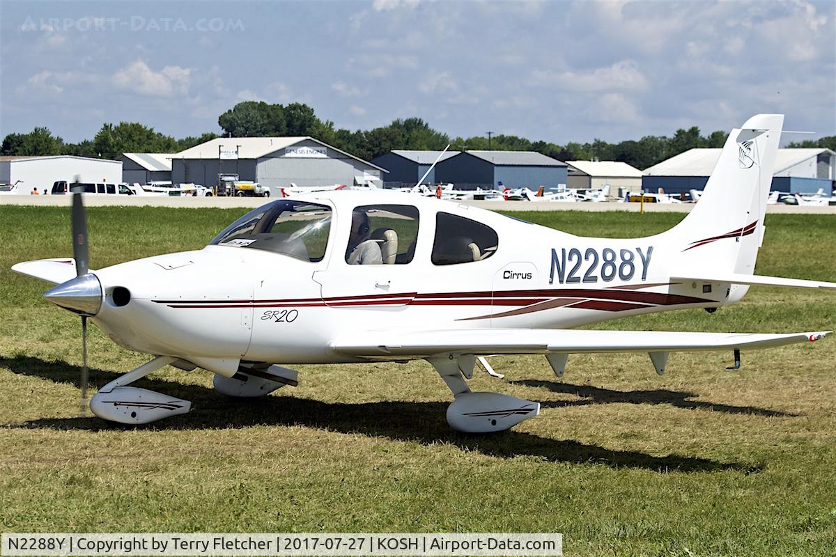 N2288Y, Cirrus SR20 C/N 1218, At 2017 EAA AirVenture at Oshkosh