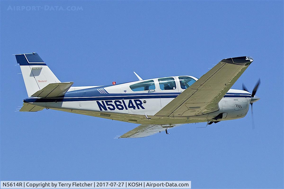 N5614R, Beech F33A Bonanza C/N CE-1414, At 2017 EAA AirVenture at Oshkosh
