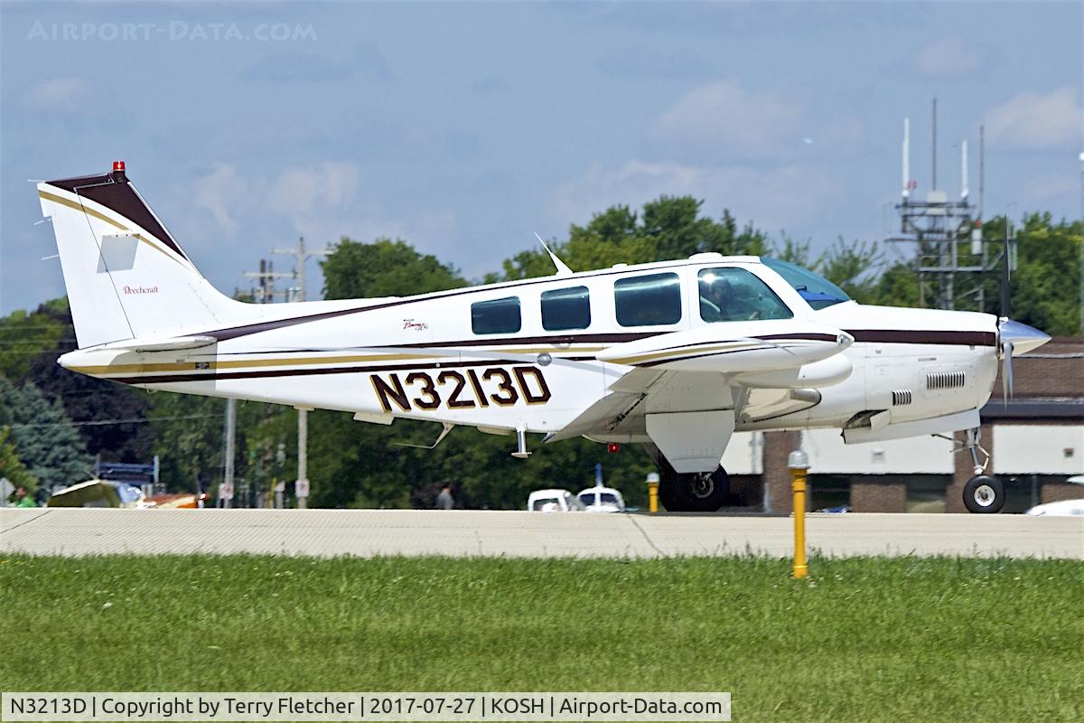 N3213D, 1998 Raytheon Aircraft Company A36 Bonanza C/N E3213, At 2017 EAA AirVenture at Oshkosh