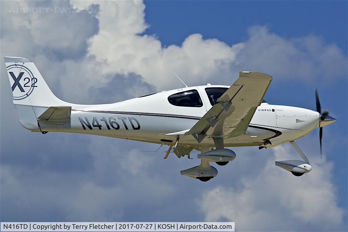 N416TD, Cirrus SR22X C/N 3398, At 2017 EAA AirVenture at Oshkosh