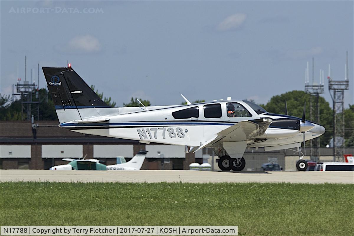 N17788, 1977 Beech 95-B55 (T42A) Baron C/N TC-2050, At 2017 EAA AirVenture at Oshkosh
