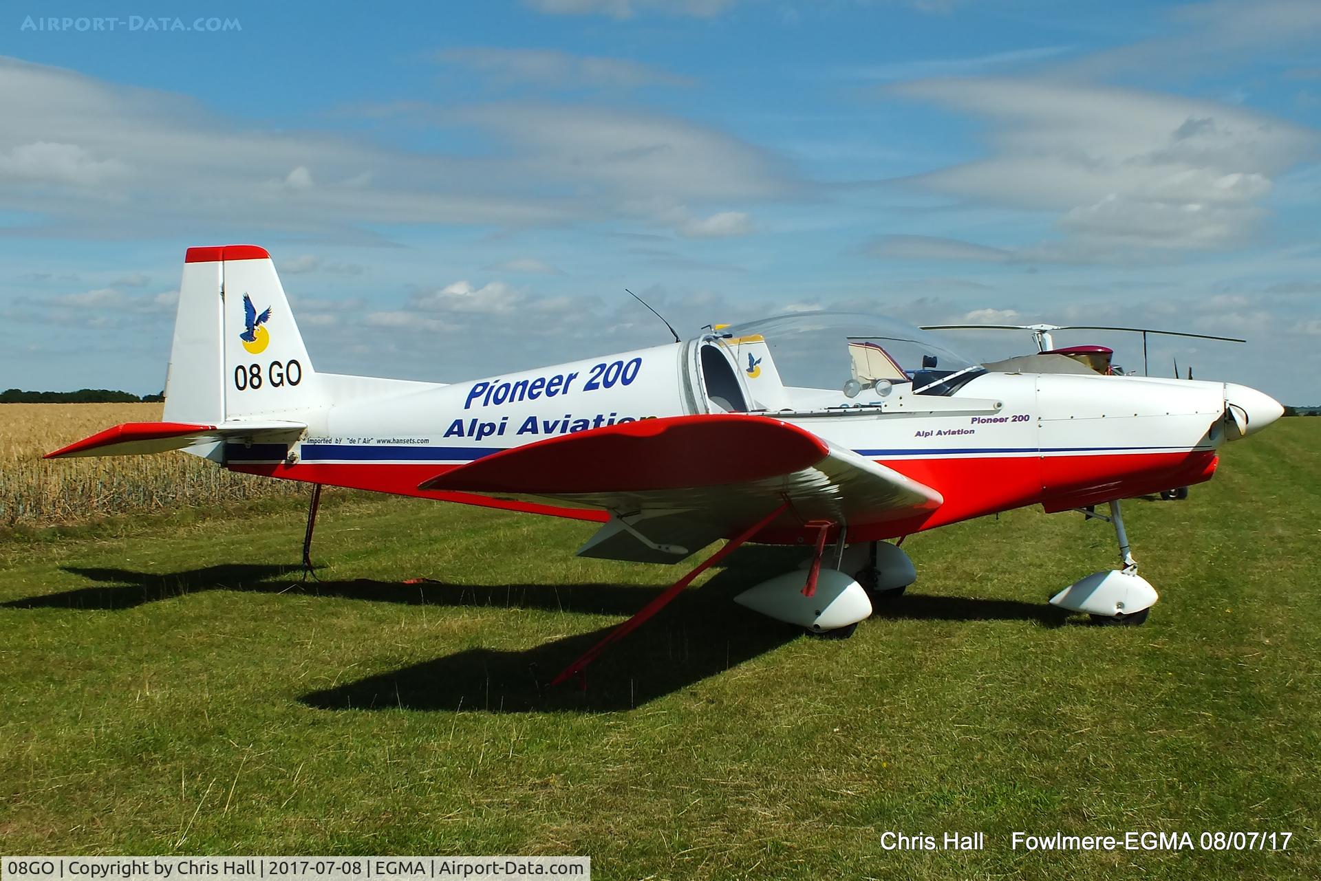 08GO, Alpi Aviation Pioneer 200 C/N Not found 08 GO, at Fowlmere