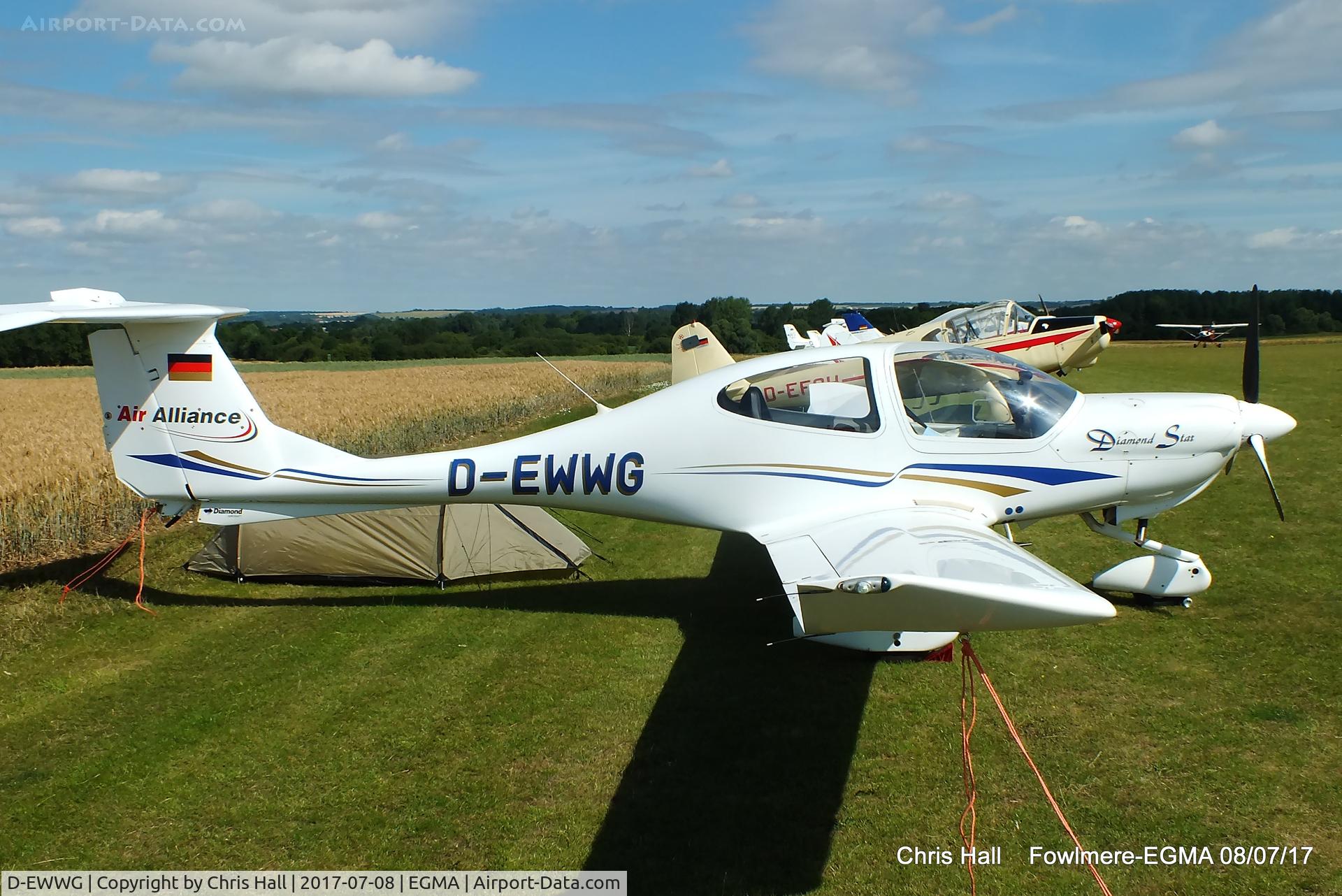 D-EWWG, Diamond DA-40 Diamond Star C/N 40.027, at Fowlmere