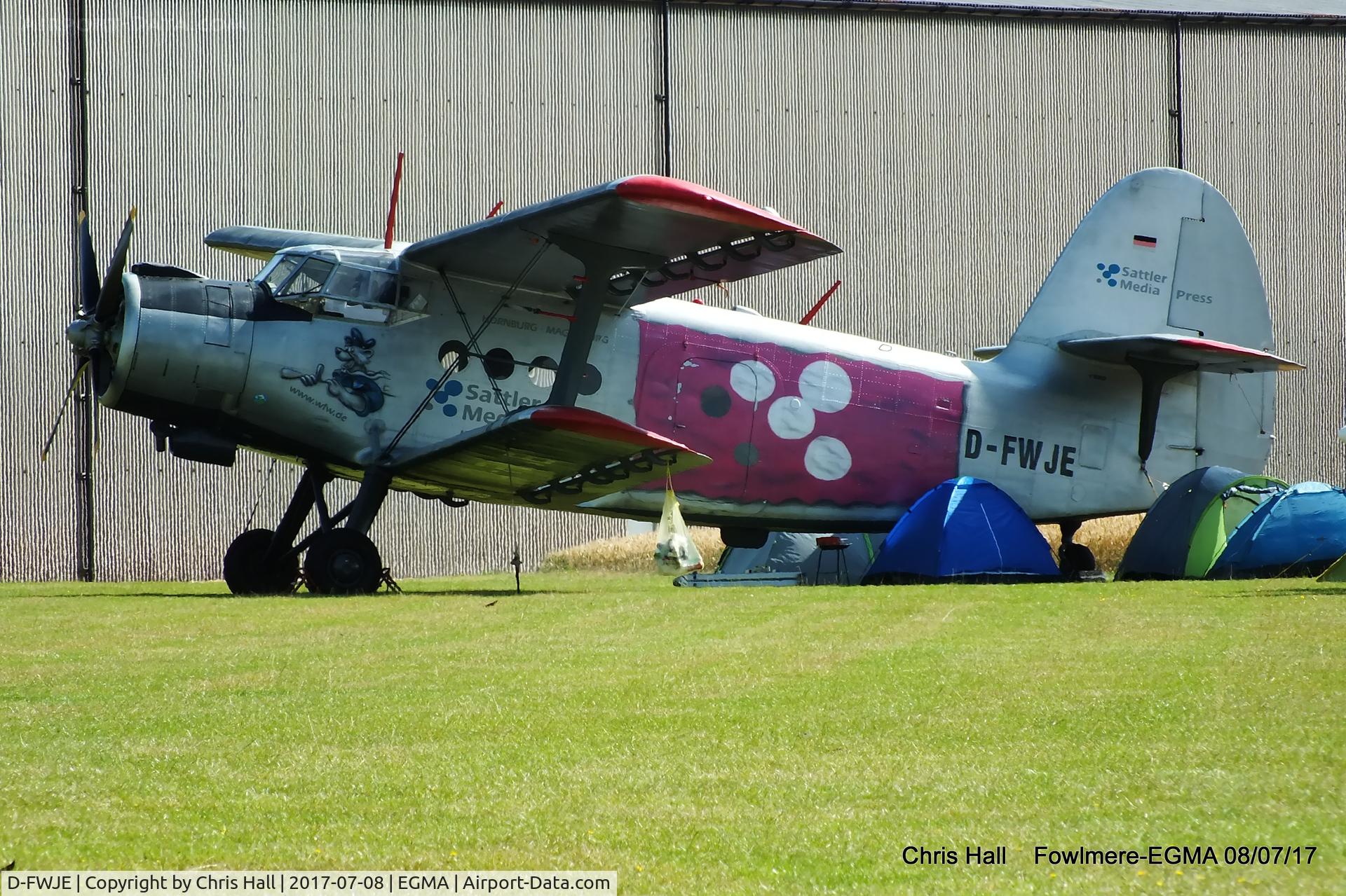 D-FWJE, 1970 Antonov An-2T C/N 1G108-69, at Fowlmere
