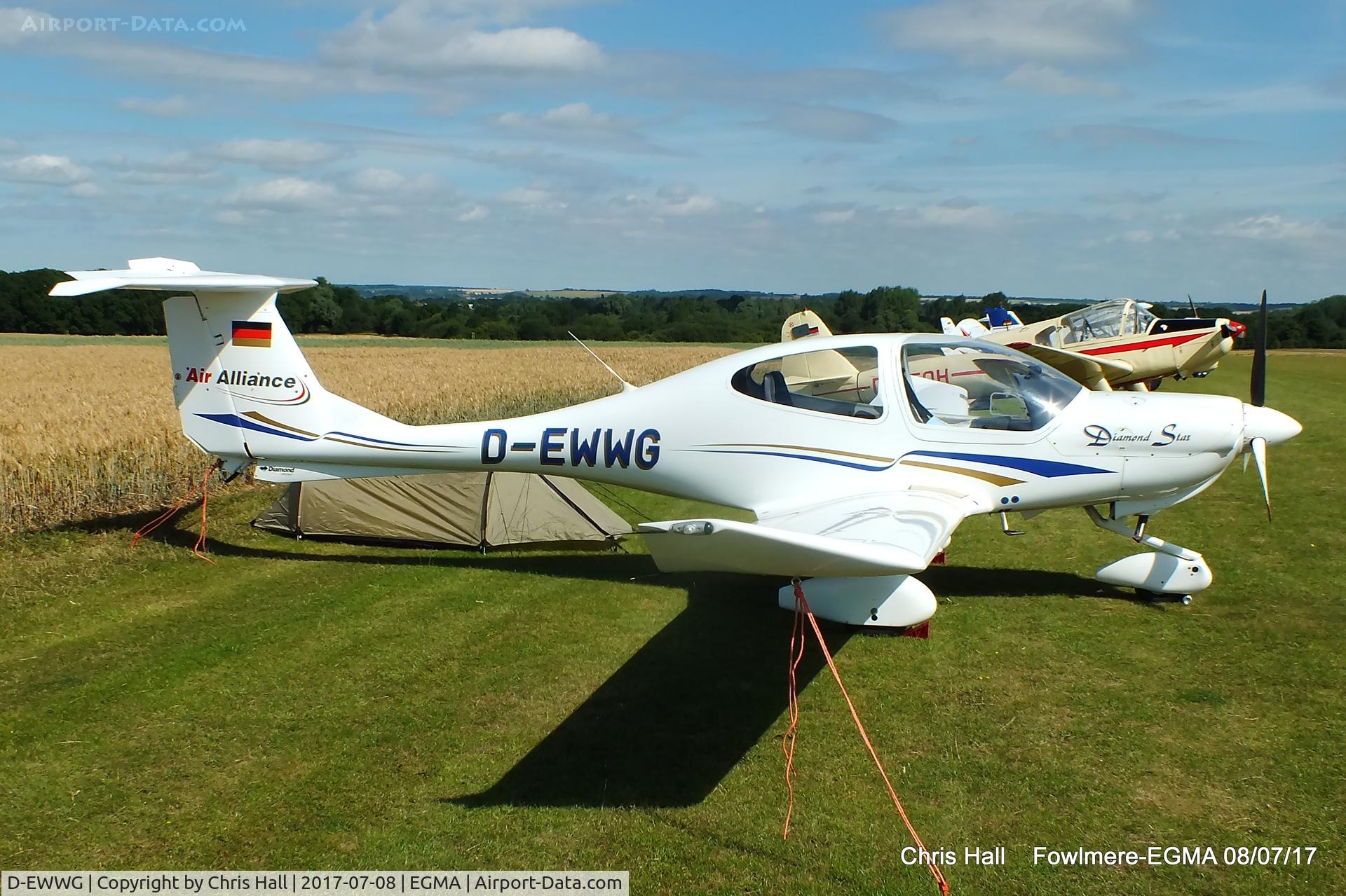 D-EWWG, Diamond DA-40 Diamond Star C/N 40.027, at Fowlmere