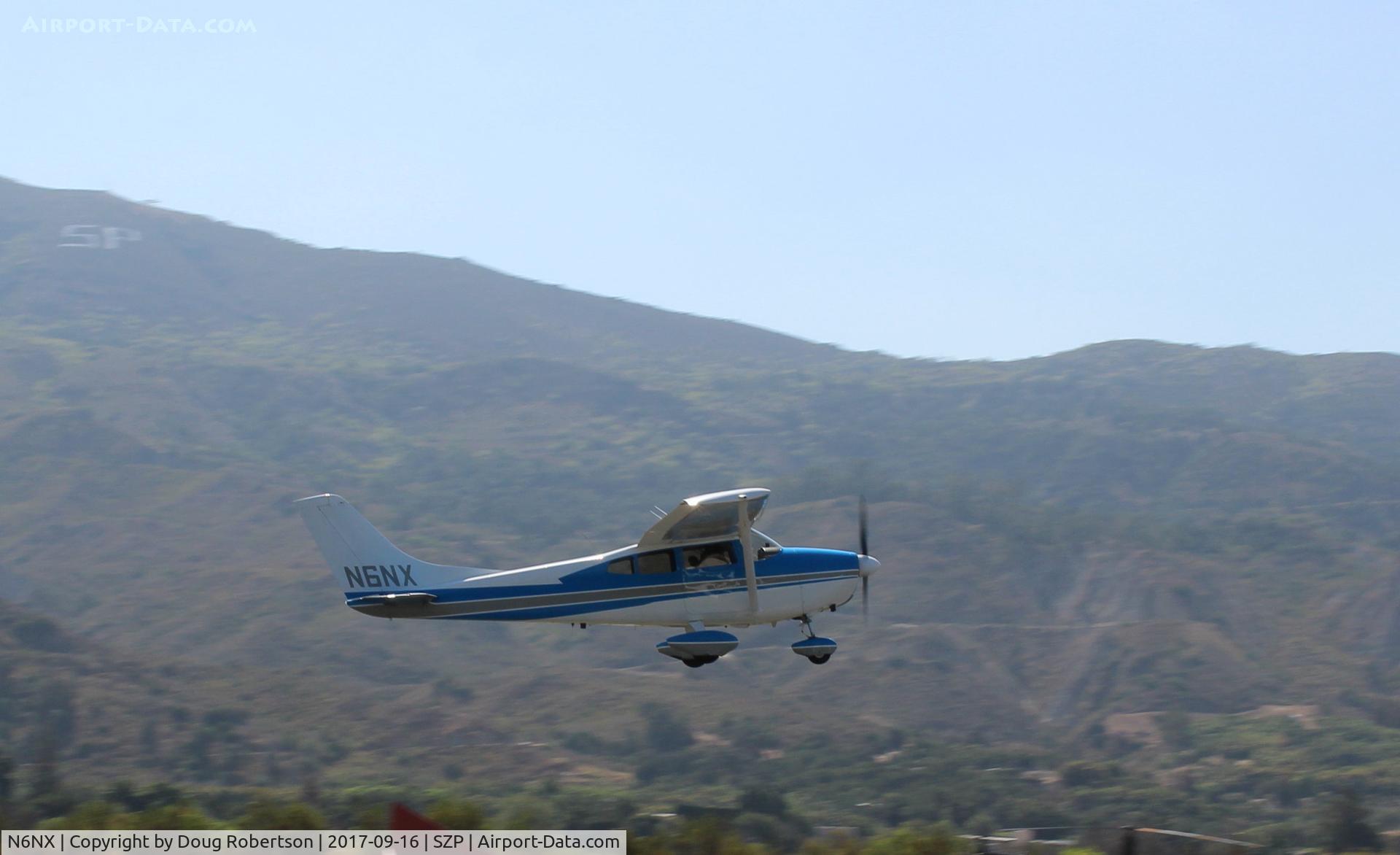 N6NX, 1961 Cessna 182D Skylane C/N 18253173, 1961 Cessna 182D  SKYLANE, Continental O-470-S 230 Hp, takeoff climb Rwy 22