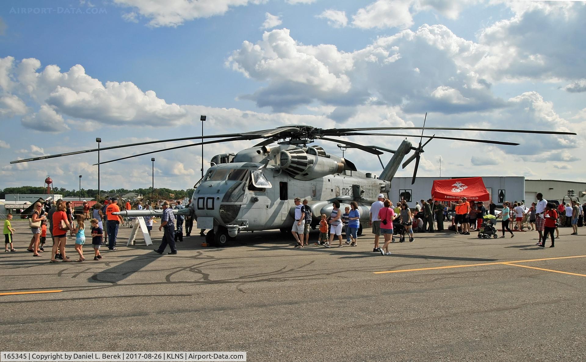 165345, Sikorsky CH-53E Super Stallion C/N 65-650, Airshow enthusiasts swarm this, the largest, heaviest, and most powerful helicopter outside the Russian Federation.
