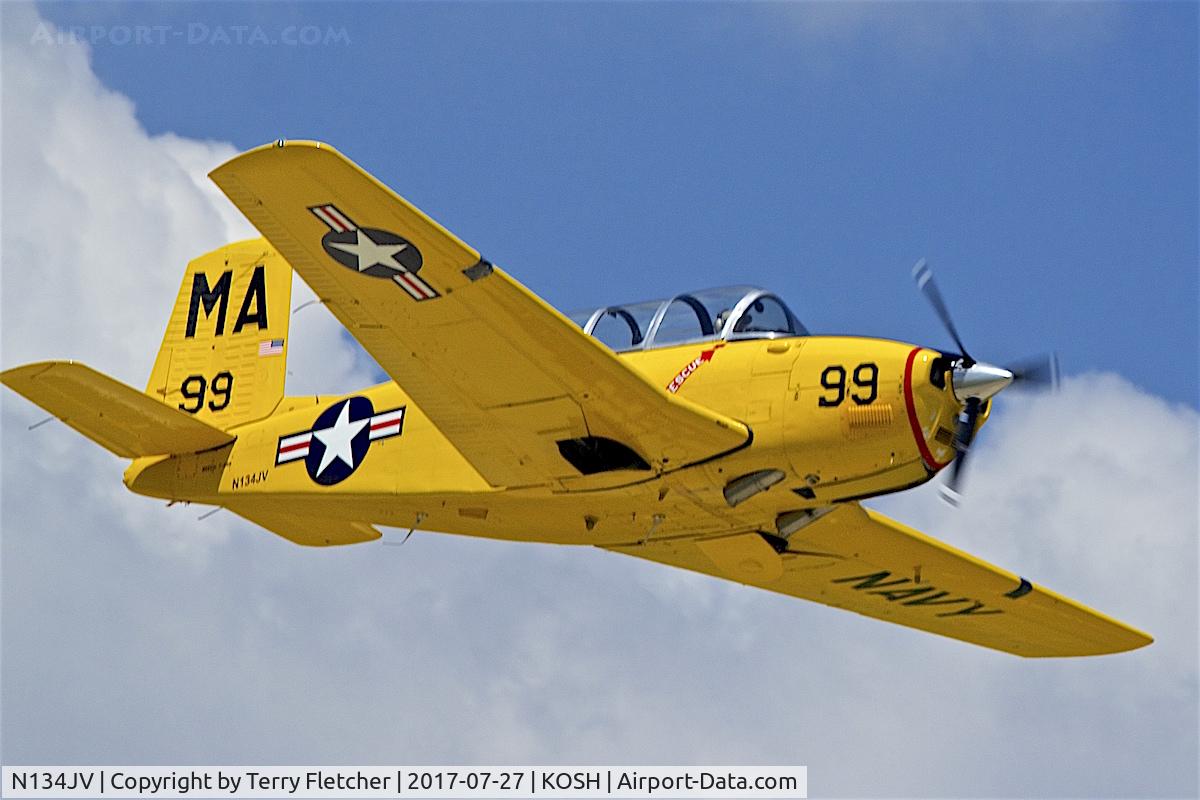N134JV, 1957 Beech D-45 Mentor C/N BG-345DC, At 2017 EAA AirVenture at Oshkosh