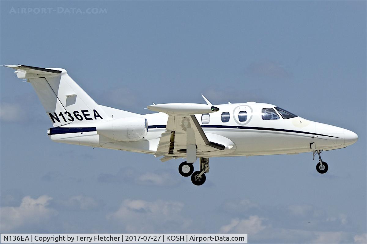 N136EA, 2008 Eclipse Aviation Corp EA500 C/N 000136, At 2017 EAA AirVenture at Oshkosh