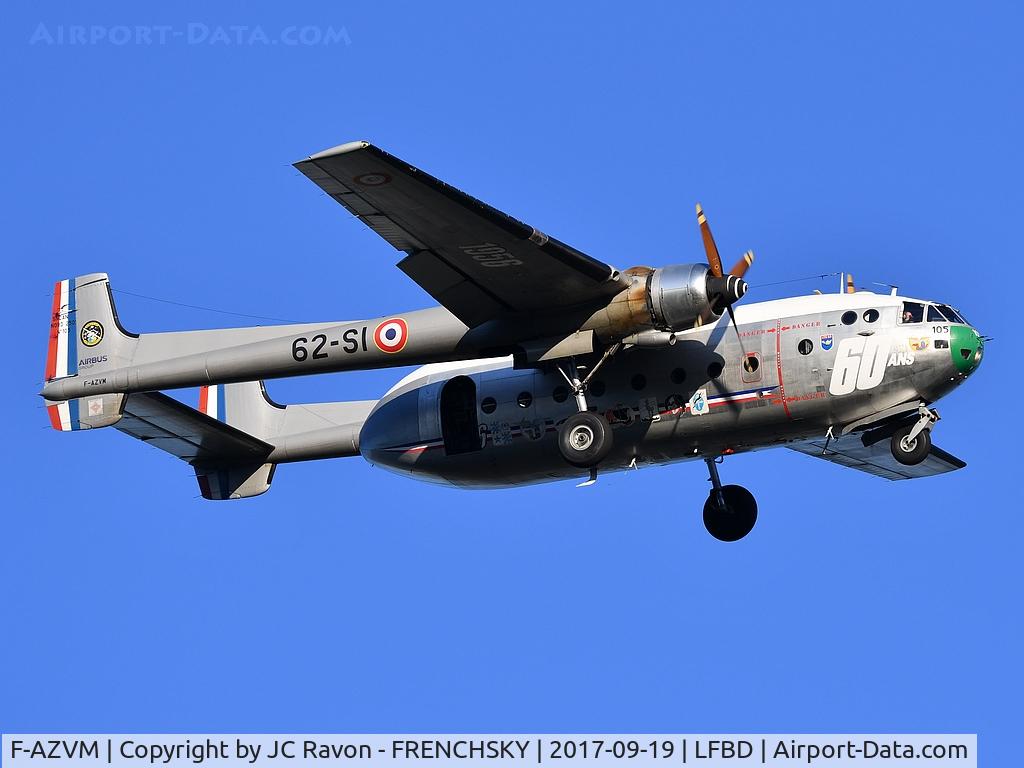 F-AZVM, 1956 Nord N-2501F Noratlas C/N 105, new French Air Force for Souge droping zone !!!!!
