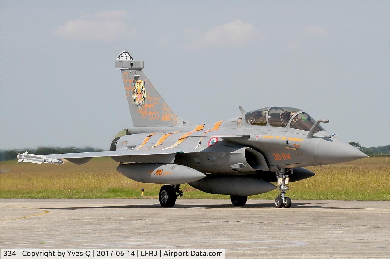 324, Dassault Rafale B C/N 324a, Dassault Rafale B, Taxiing to flight line, Landivisiau Naval Air Base (LFRJ) Tiger Meet 2017