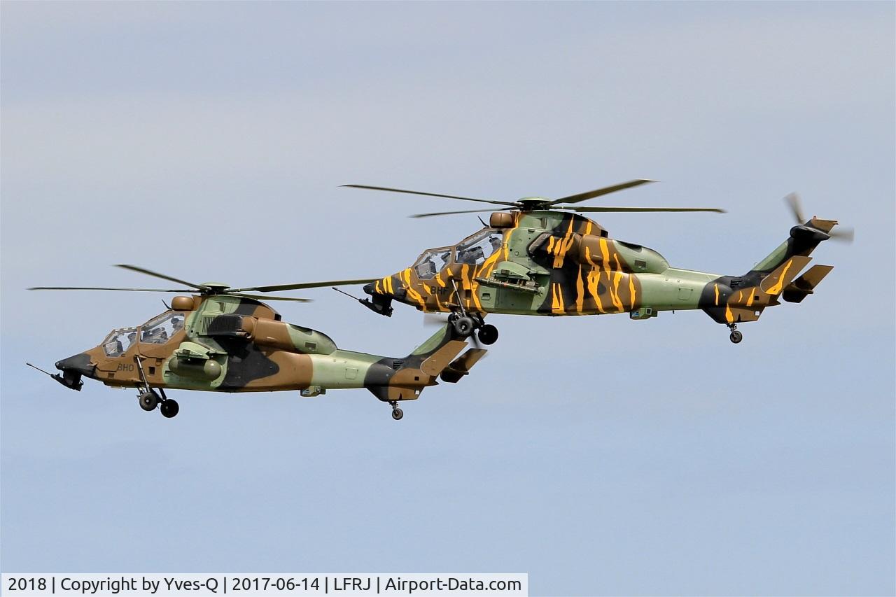 2018, Eurocopter EC-665 Tigre HAP C/N 2018, Eurocopter EC-665 Tigre HAP, Landing, Landivisiau Naval Air Base (LFRJ) Tiger Meet 2017