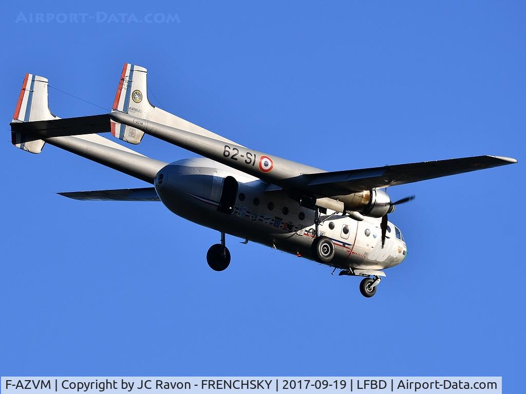 F-AZVM, 1956 Nord N-2501F Noratlas C/N 105, new French Air Force for Souge droping zone !!!!! landing runway 23