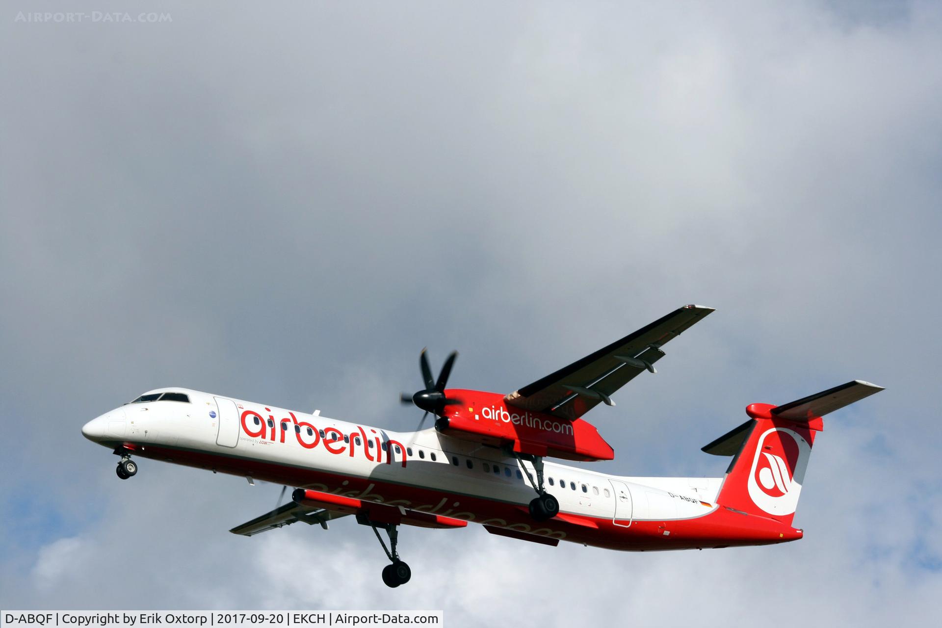 D-ABQF, 2009 De Havilland Canada DHC-8-402Q Dash 8 C/N 4245, D-ABQF landing rw 22R