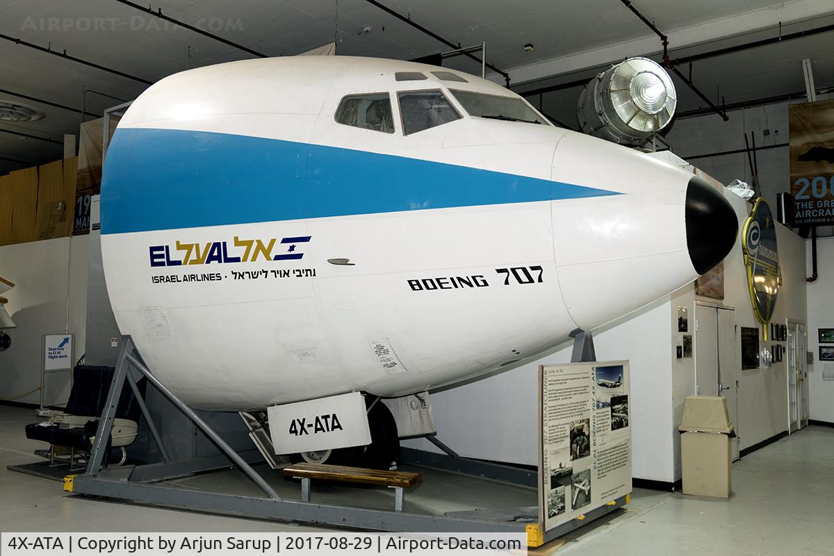 4X-ATA, 1961 Boeing 707-458 C/N 18070/205, Nose section on display at the Cradle of Aviation Museum.  This aircraft served with El Al for 23 years.  It established two world records; one for the longest flight and another for a speed record between New York and Tel Aviv.