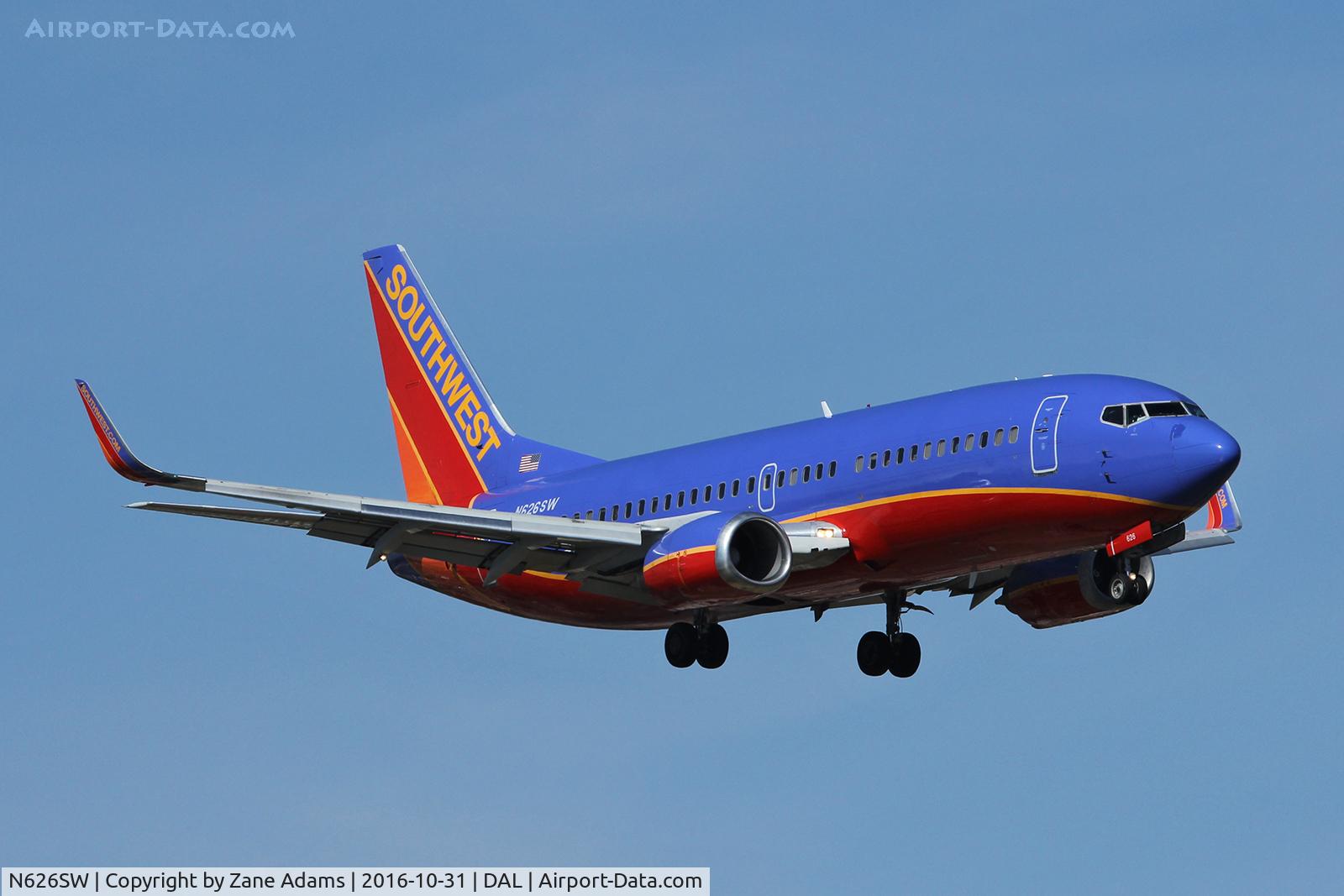 N626SW, 1996 Boeing 737-3H4 C/N 27702, Dallas Love Field