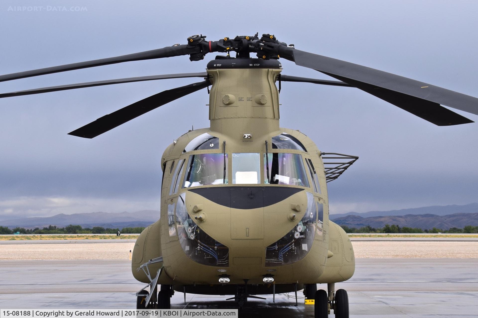 15-08188, 2015 Boeing CH-47F Chinook C/N M.8188, Parked on south GA ramp. No unit identification.