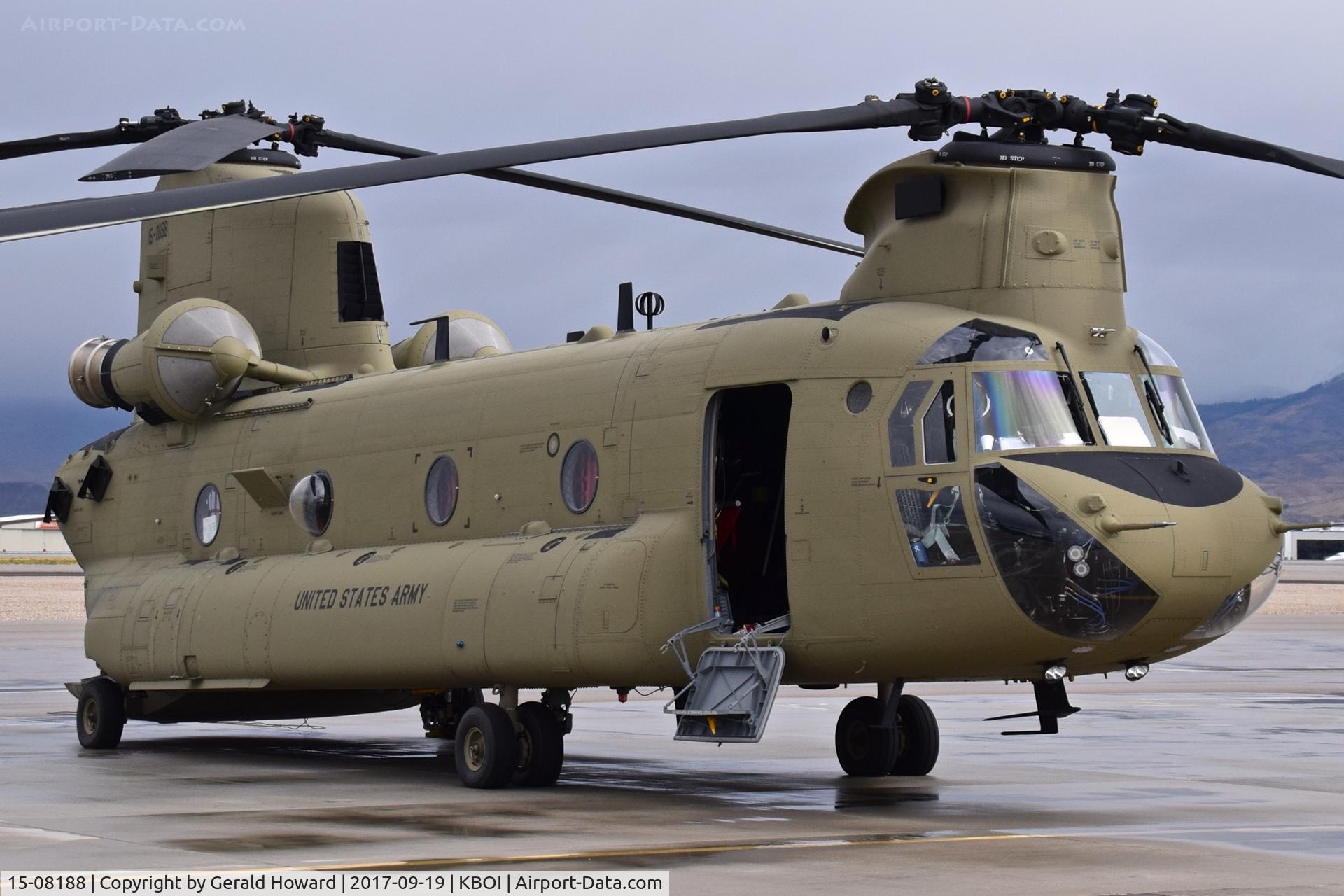 15-08188, 2015 Boeing CH-47F Chinook C/N M.8188, Parked on south GA ramp. No unit identification.