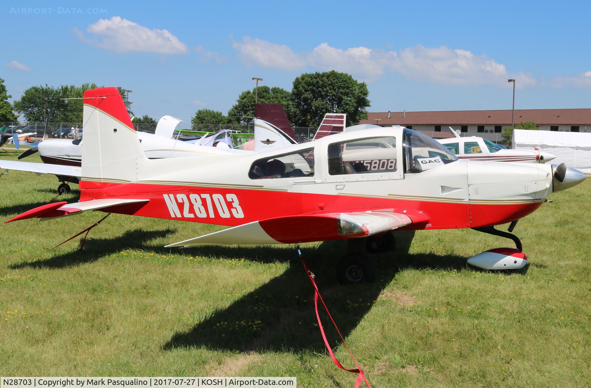 N28703, 1978 Grumman American AA-5B Tiger C/N AA5B0765, AA-5B