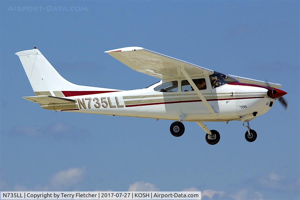 N735LL, 1977 Cessna 182Q Skylane C/N 18265508, At 2017 EAA AirVenture at Oshkosh