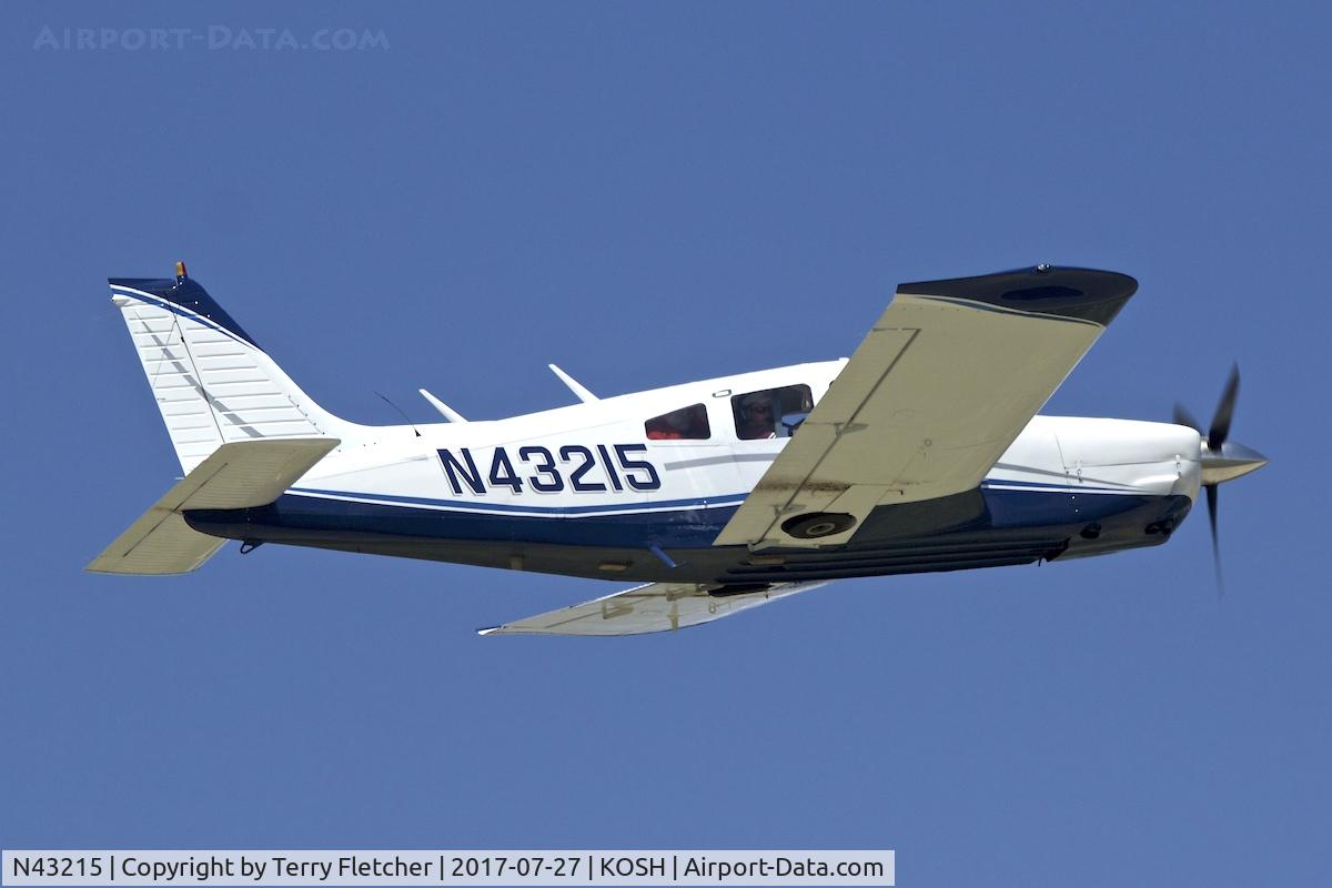 N43215, 1974 Piper PA-28R-200 Cherokee Arrow C/N 28R-7435254, At 2017 EAA AirVenture at Oshkosh
