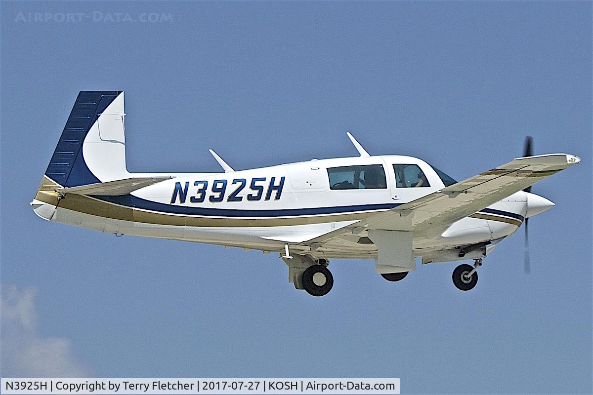 N3925H, 1979 Mooney M20J 201 C/N 24-0903, At 2017 EAA AirVenture at Oshkosh