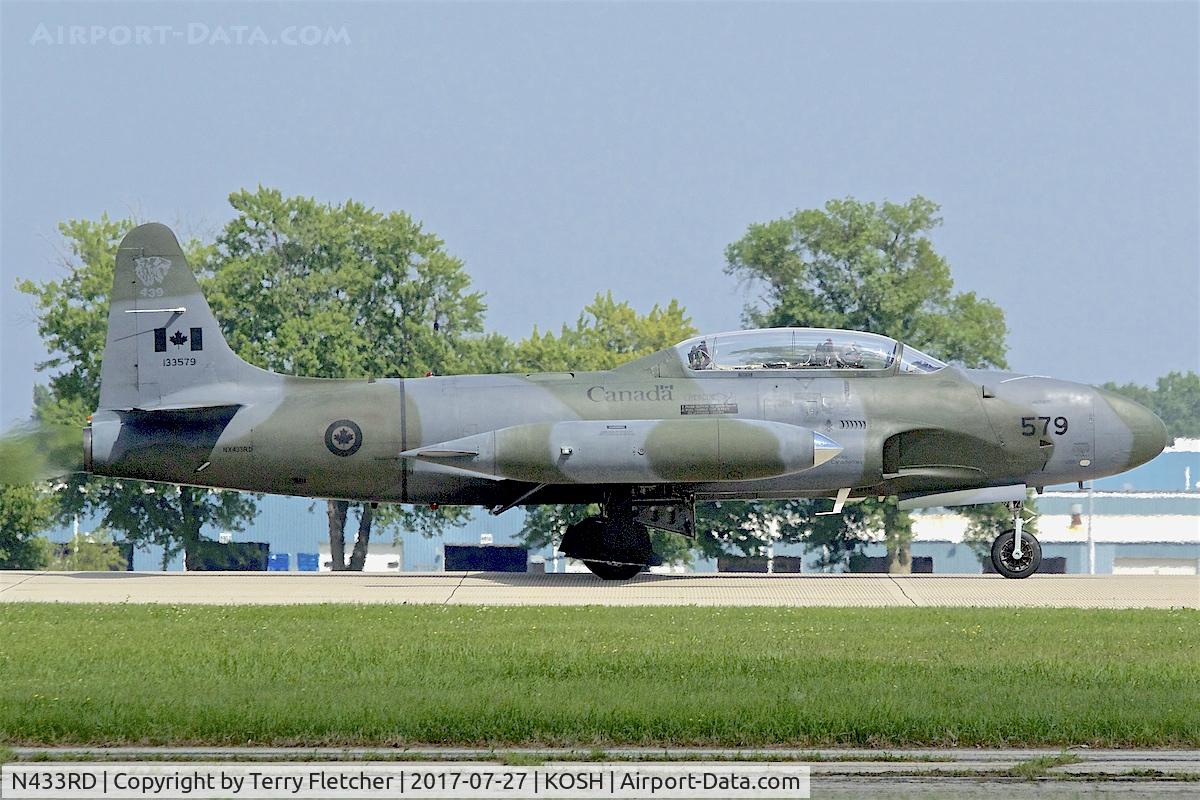 N433RD, 1952 Canadair CT-133 Silver Star C/N T33-579, At 2017 EAA AirVenture at Oshkosh