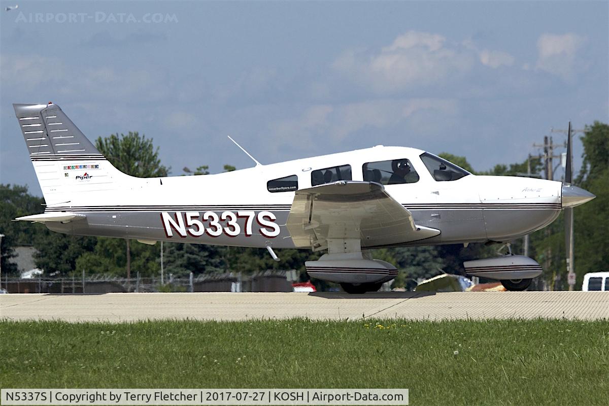 N5337S, 2001 Piper PA-28-181 Archer C/N 2843479, At 2017 EAA AirVenture at Oshkosh