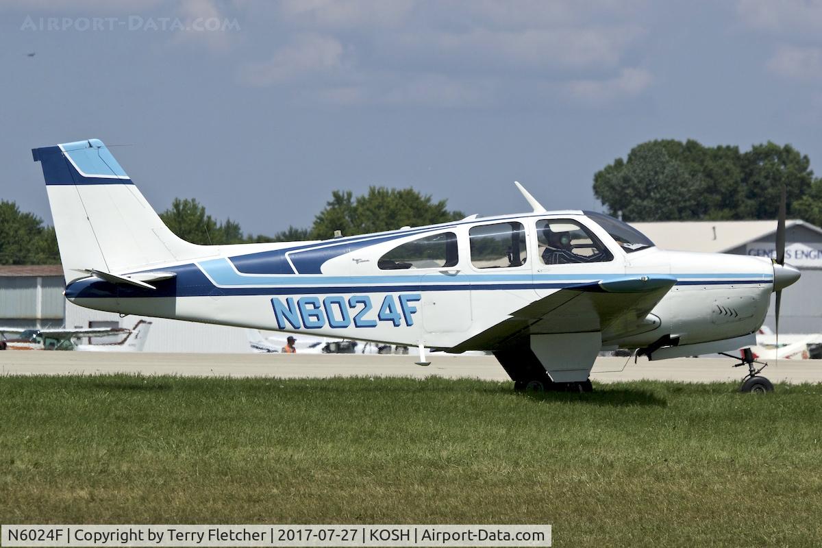 N6024F, 1965 Beech 35-C33 Debonair C/N CD-879, At 2017 EAA AirVenture at Oshkosh