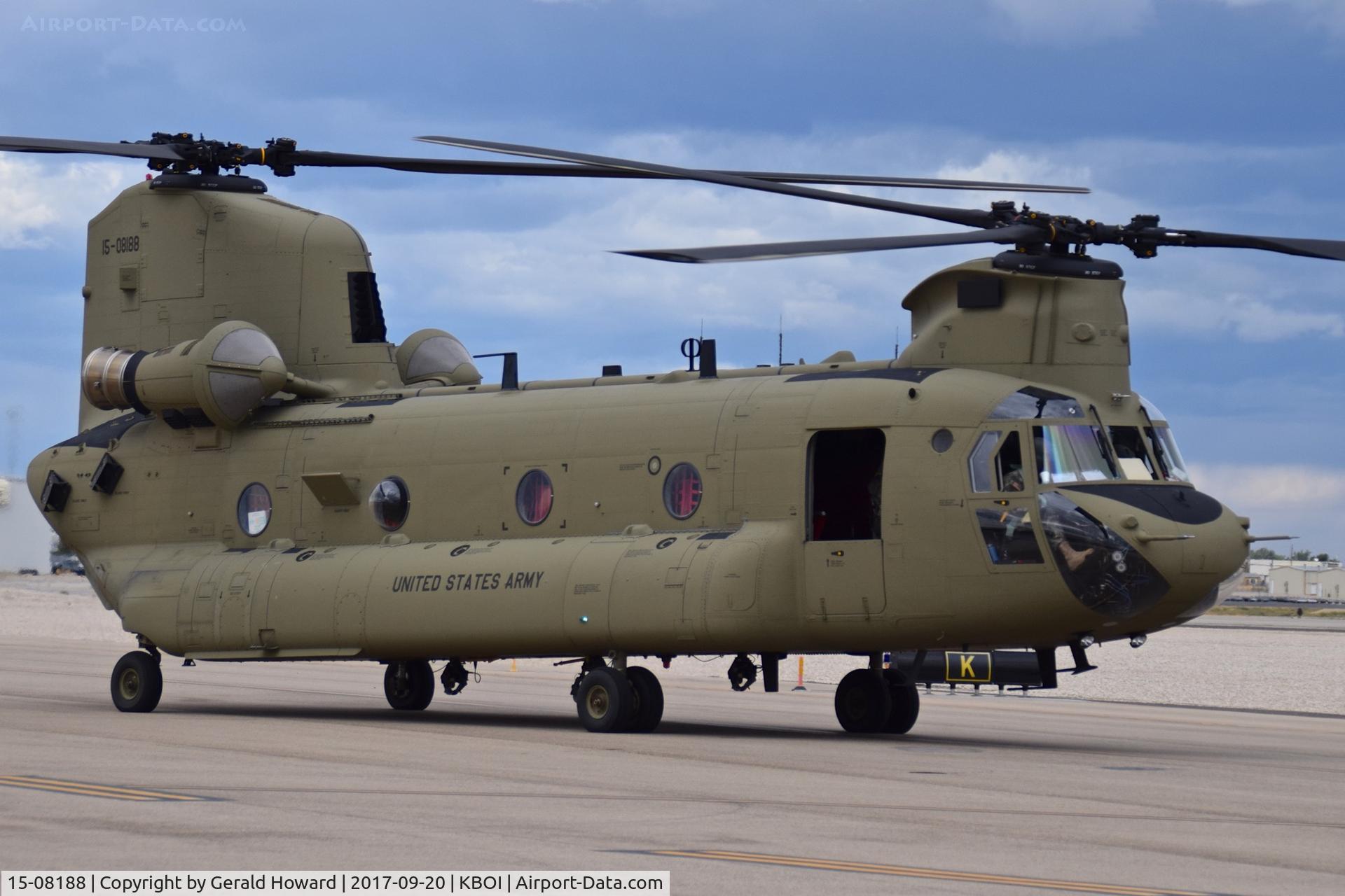 15-08188, 2015 Boeing CH-47F Chinook C/N M.8188, Ground taxi from south GA ramp.